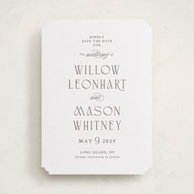 Letterpress Save the Date Cards