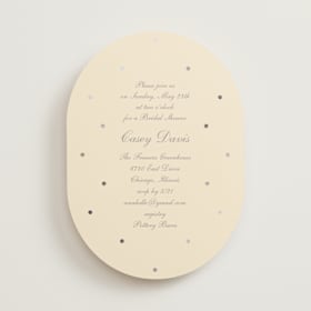 Foil-Pressed Bridal Shower Invitations