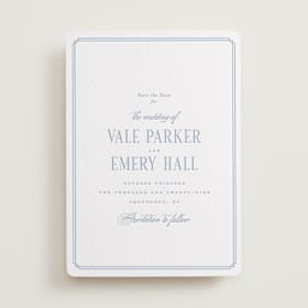 Letterpress Save the Date Cards