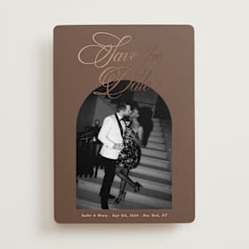 Foil-Pressed Save The Date Cards