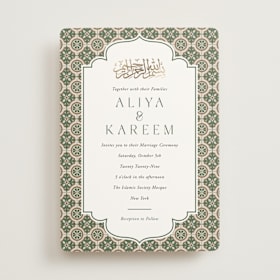 Foil-Pressed Wedding Invitations