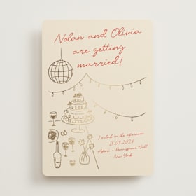 Foil-Pressed Wedding Invitations
