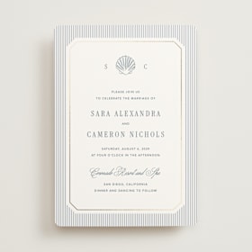 Foil-Pressed Wedding Invitations