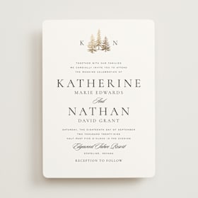 Foil-Pressed Wedding Invitations