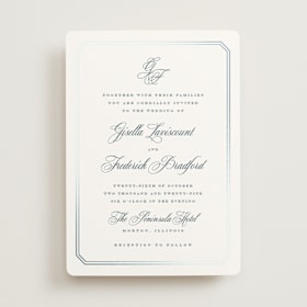 Foil-Pressed Wedding Invitations