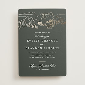 Foil-Pressed Wedding Invitations