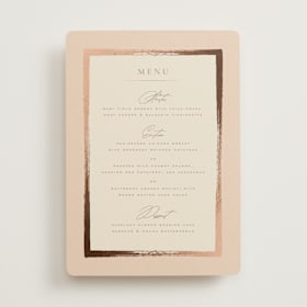 Foil-Pressed Menus