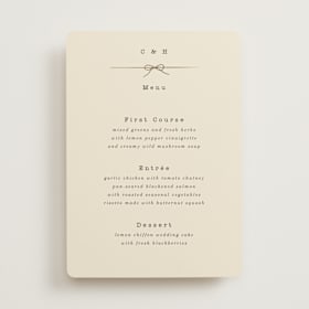 Foil-Pressed Menus