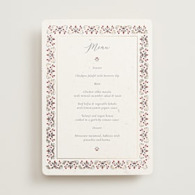 Foil-Pressed Menus
