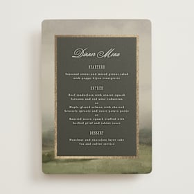 Foil-Pressed Menus