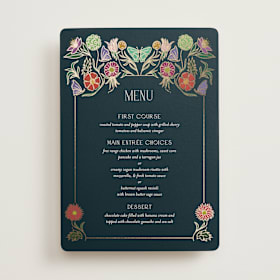 Foil-Pressed Menus