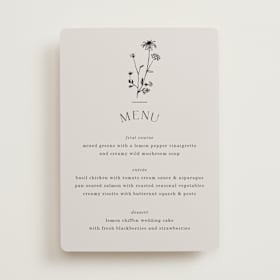 Foil-Pressed Menus