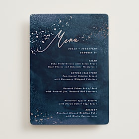 Foil-Pressed Menus