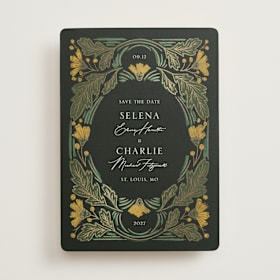 Foil-Pressed Save The Date Cards