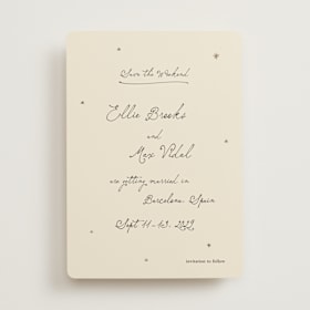 Foil-Pressed Save The Date Cards