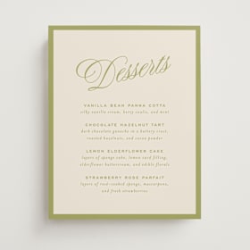 Menu Signs