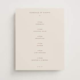 Schedule Signs