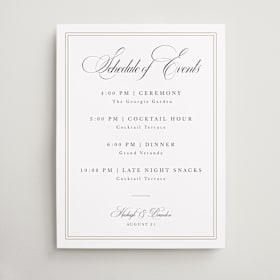 Schedule Signs