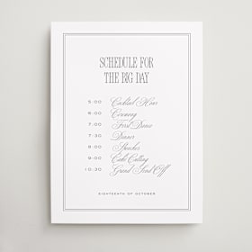 Schedule Signs
