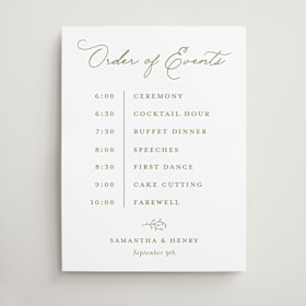 Schedule Signs