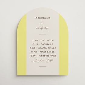 Schedule Signs
