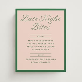 Menu Signs