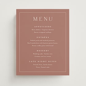 Menu Signs