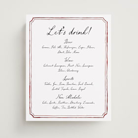 Menu Signs
