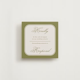 RSVP Online Enclosure Cards