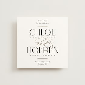 Foil-Pressed Save The Date Cards