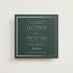Foil-Pressed Save The Date Cards