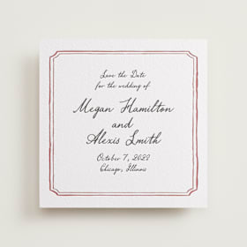 Letterpress Save the Date Cards