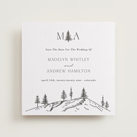 Letterpress Save the Date Cards