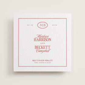 Letterpress Save the Date Cards