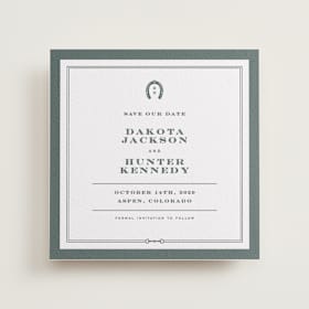 Letterpress Save the Date Cards