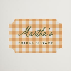Bridal Shower Favor Stickers