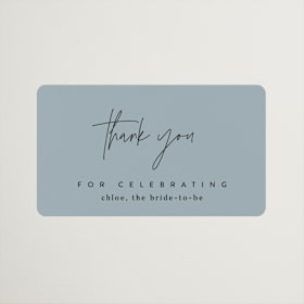 Bridal Shower Favor Stickers