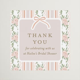 Bridal Shower Favor Stickers