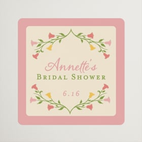Bridal Shower Favor Stickers