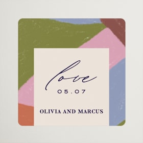 Engagement Party Favor Stickers