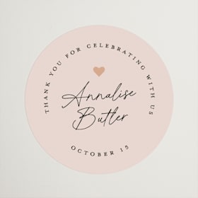 Bridal Shower Favor Stickers