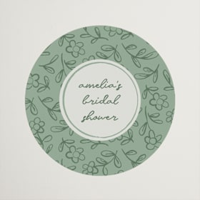 Bridal Shower Favor Stickers