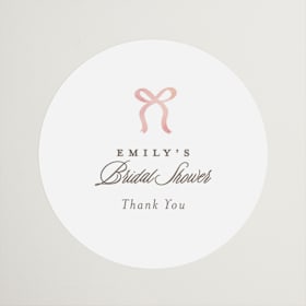 Bridal Shower Favor Stickers