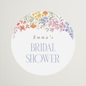 Bridal Shower Favor Stickers