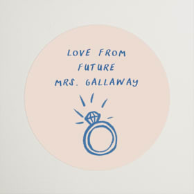 Bridal Shower Favor Stickers