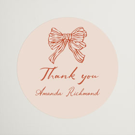 Bridal Shower Favor Stickers