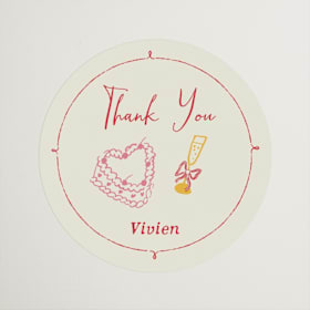 Bridal Shower Favor Stickers