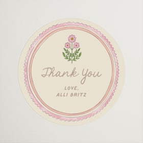 Bridal Shower Favor Stickers