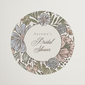 Bridal Shower Favor Stickers