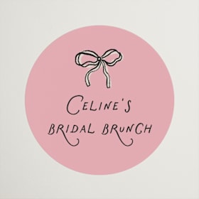 Bridal Shower Favor Stickers